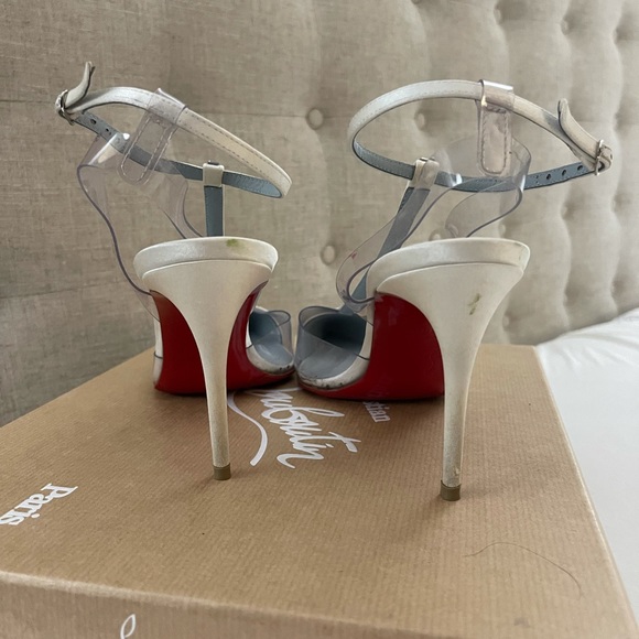 Christian Louboutin heels Nosy Strass 85 Off White - Picture 4 of 13